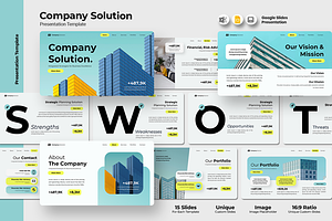 Company Solution - Google Slides, a Presentation Template by Iqsiart Studio