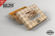Box Tray Window Lid Packaging Mockup, a Packaging Mockup by INCDesign (Thumbnail 1 of 6)