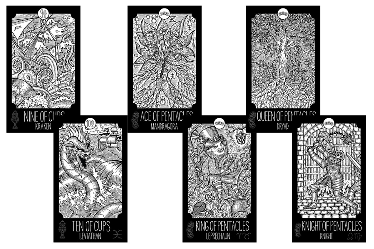 Fantasy Tarot cards, a Decorative Illustration by Samiramay (Photo 8 of 15)