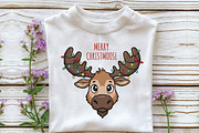 Merry ChristMoose Christmas PNG, an Illustration by Libby Wishes (Thumbnail 5 of 5)