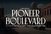 Pioneer Boulevard Typeface, a Serif Font by HipFonts (Thumbnail 1 of 12)