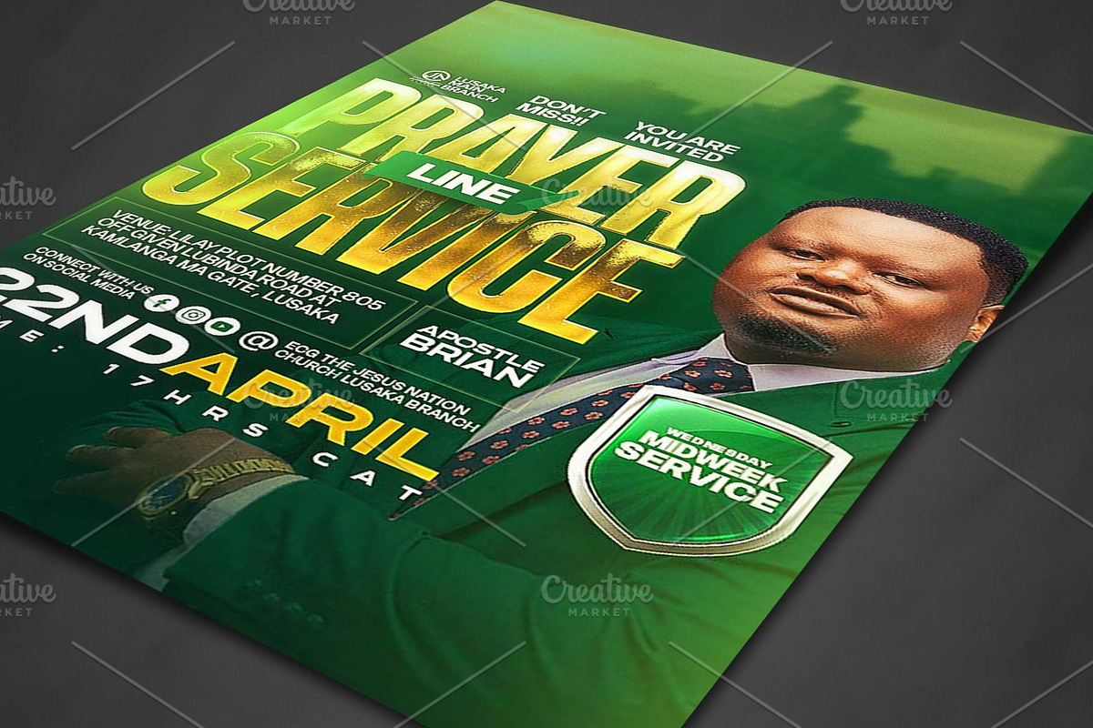 Prayer line church psd, a Social Media Template by church flyer templates (Photo 3 of 4)