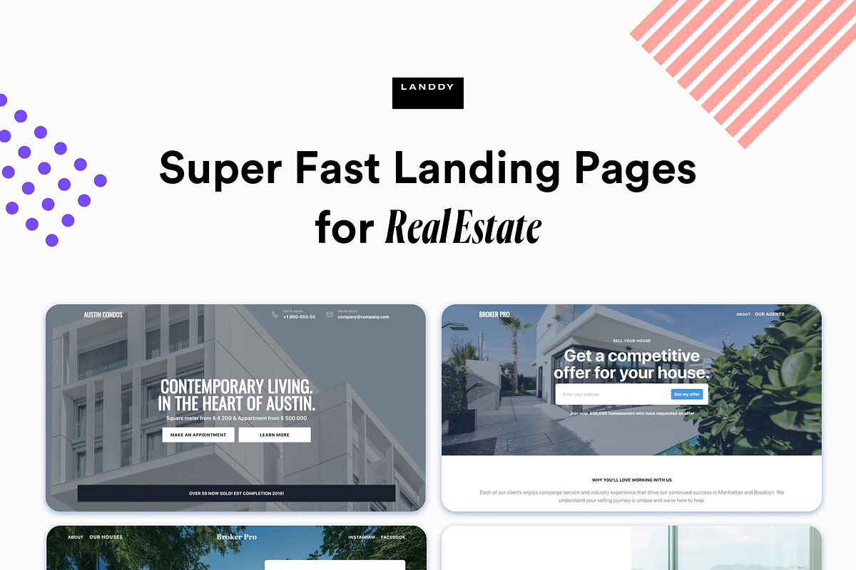 9 Real Estate Landing Pages Template, a HTML Template by Landdy (Photo 5 of 5)