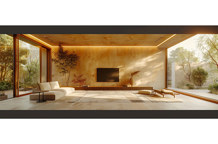 A 3D rendering of a minimalist, an Architecture Photo by ZinetroN