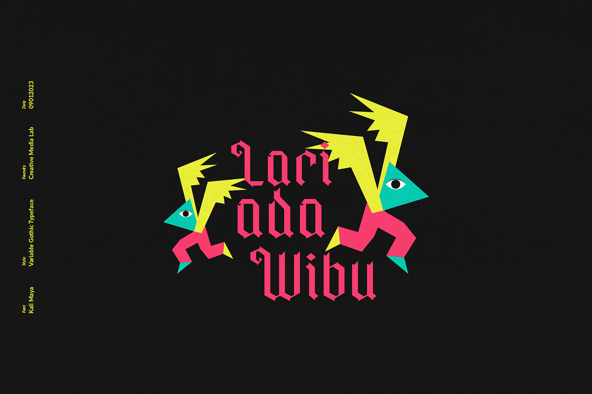 Kali Maya | Variable Gothic Typeface, a Blackletter Font by creativemedialab (Photo 11 of 12)