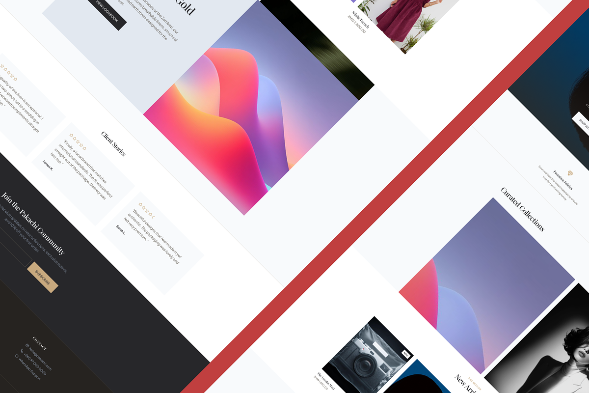 Fashion Landing Page, a WordPress Template by PetersTouch Creative (Photo 3 of 3)