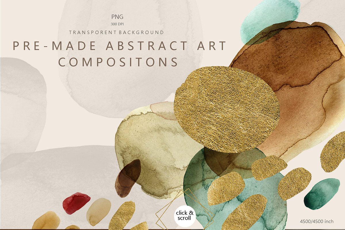 Watercolor Shapes & Texture, an Object Graphic by FineArt (Photo 3 of 16)