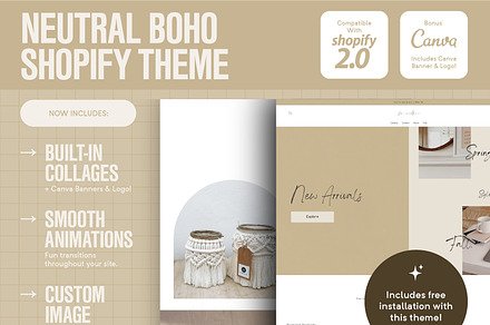 Neutral Boho | Neutral Shopify Theme