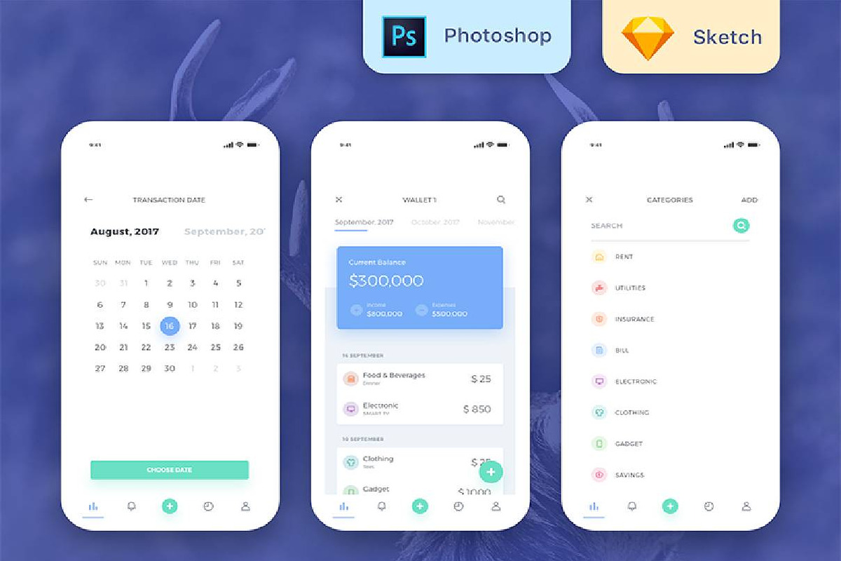 Bucks UI Kit, an UI Kit Template by EpicShop (Photo 1 of 8)