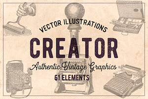 61 Vintage Printing Vectors