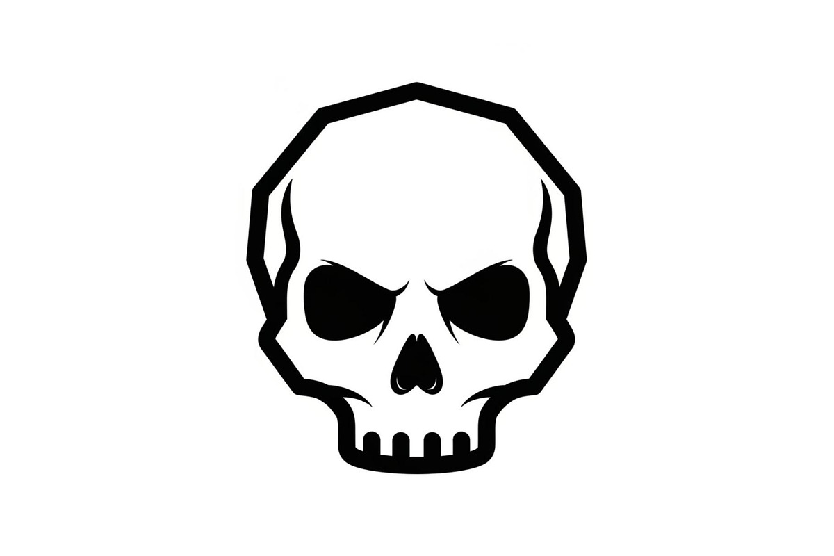 Skull & Crossbones Silhouette Vector, an Illustration by jahid234 (Photo 19 of 51)