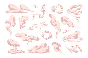 Abstract clouds, smoke set, patterns, an Object Illustration by PaperTrident (Thumbnail 2 of 4)