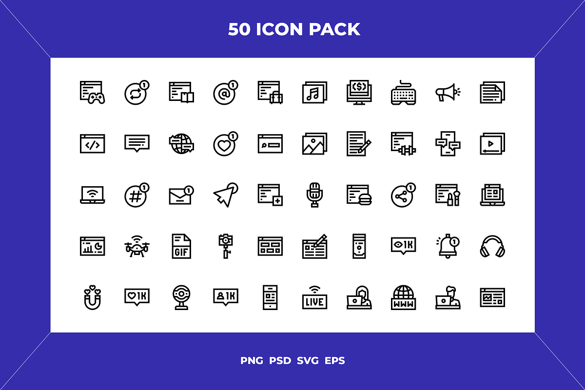 Blogger icons, an Outline Icon by Wencory (Photo 1 of 2)