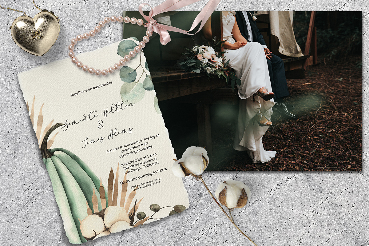 Autumn Breeze. Watercolor collection, an Object Graphic by Ana-Sakuta (Photo 6 of 20)