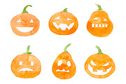 Halloween watercolor set, a Decorative Illustration by Katya Zlobina (Thumbnail 3 of 3)
