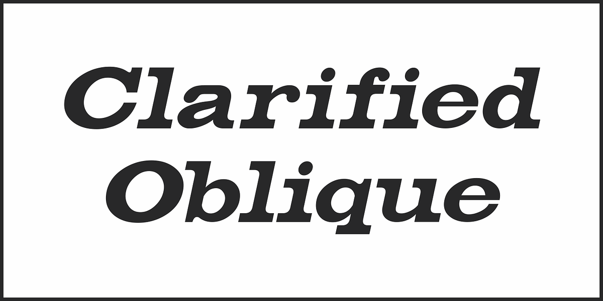 Clarified JNL, a Serif Font by Jeff Levine Fonts (Photo 4 of 5)