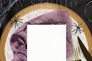 Halloween Card Mockup 5x7 Menu fall, a Packaging Mockup by PawMockups (Thumbnail 3 of 10)