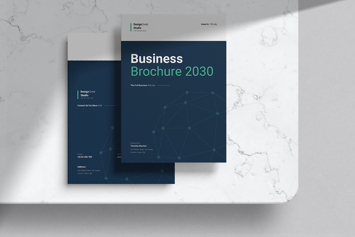 Business Brochure Template, a Brochure Template by DesignCrest (Photo 10 of 13)