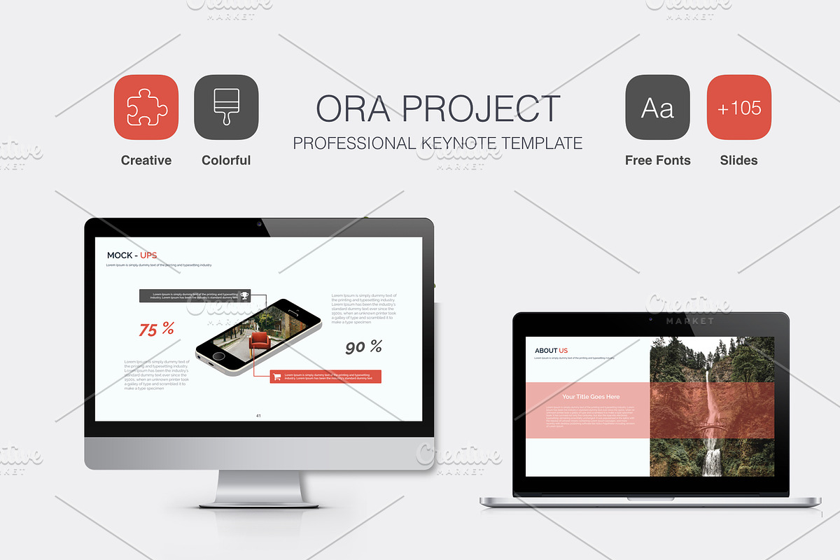 Ora Keynote Template, a Presentation Template by Mia (Photo 1 of 7)