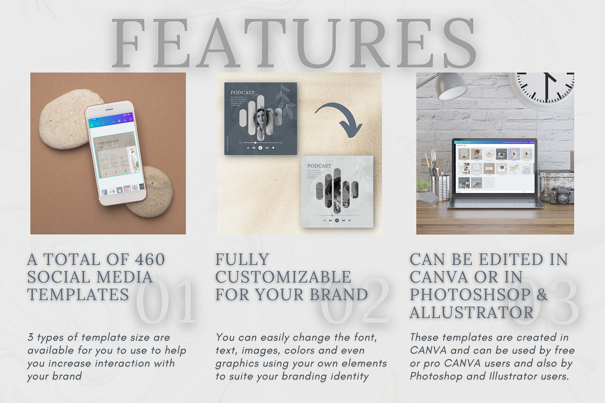 Social Media Templates Kit in Canva, a Social Media Template by Marketello Studio (Photo 25 of 39)