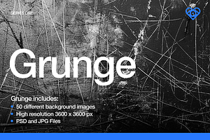 Grunge - 50 Black & White Textures