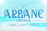 Arbane Unfocus, a Serif Font by Craft Supply Co. (Thumbnail 1 of 8)