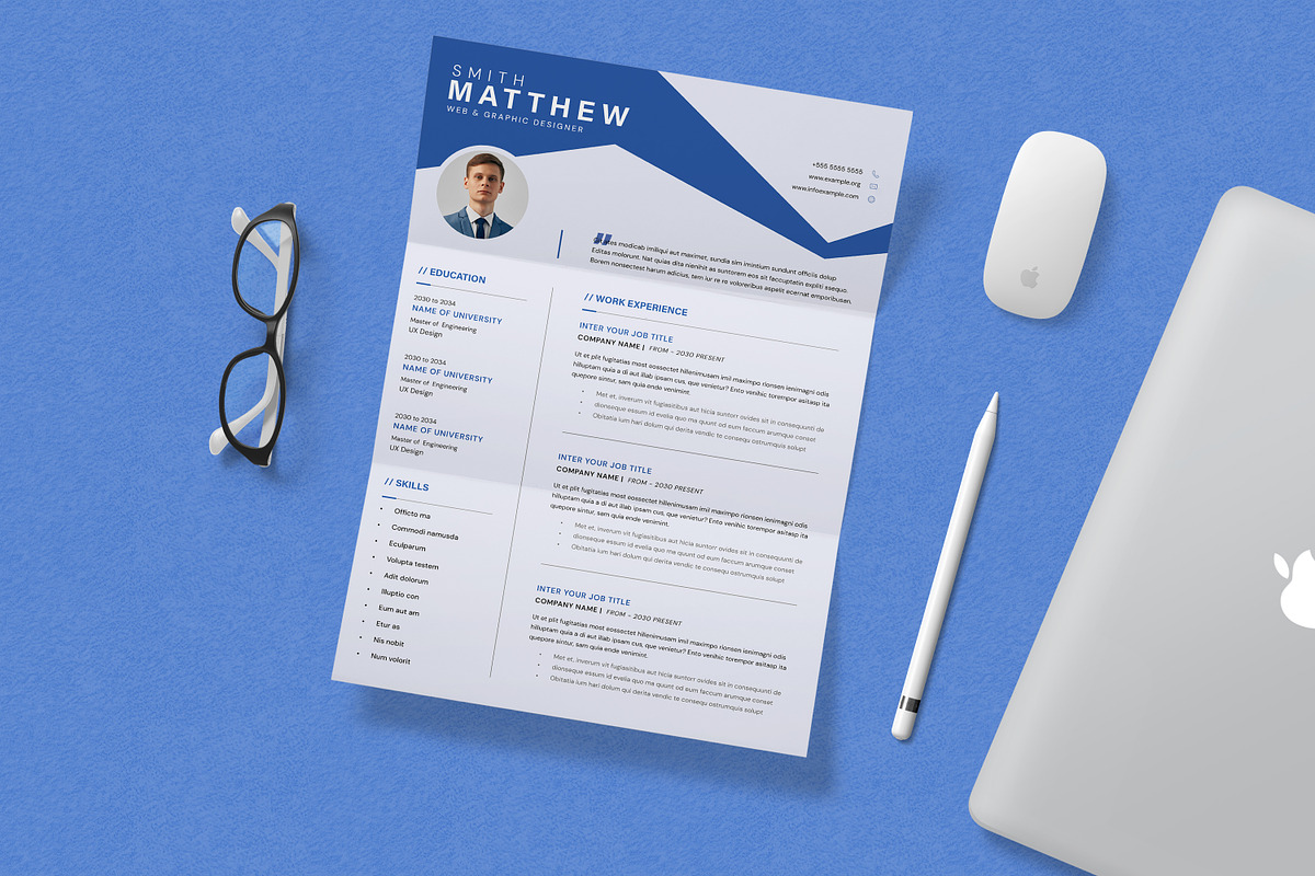 Resume & Cover Letter Template preview 4