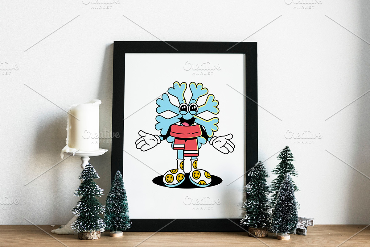 Groovy Christmas Characters set, an Object Graphic by Creative Graphics (Photo 3 of 7)