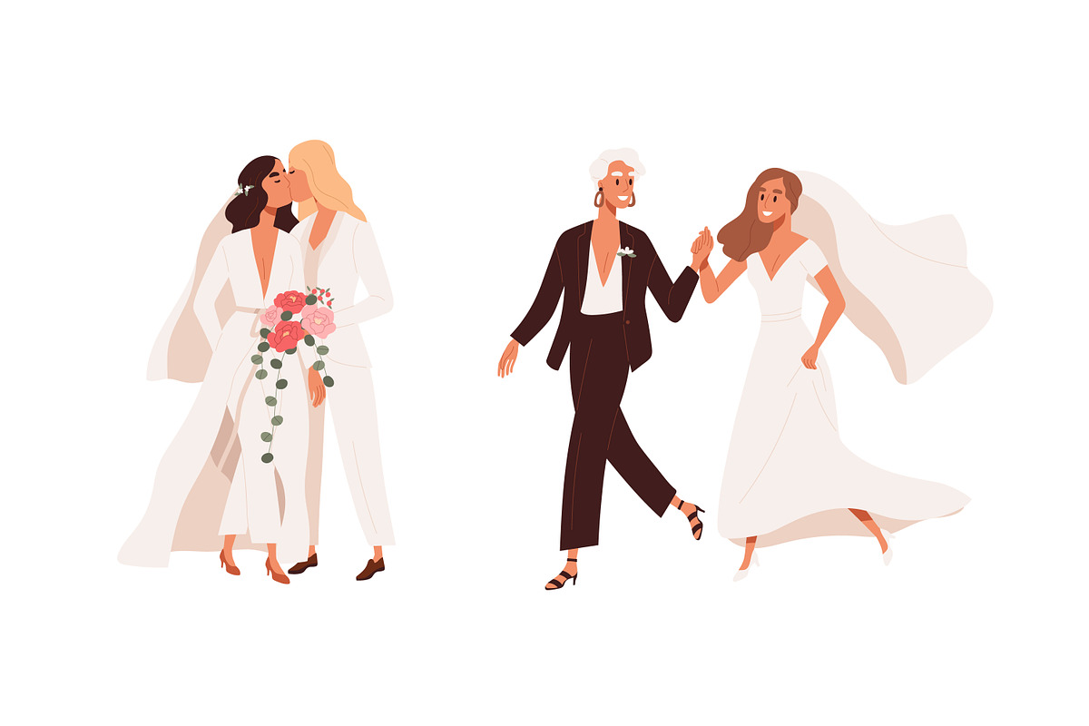 LGBT wedding ceremonies set, a Person Illustration by Good Studio (Photo 4 of 7)