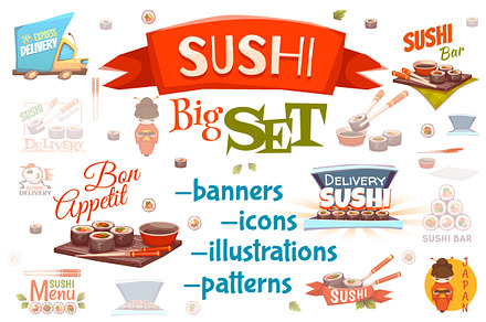 Sushi banners