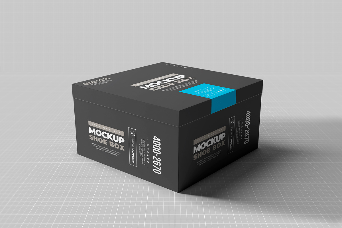 Shoe Box Mock-up 1, a Cups & Container Mockup by Nevada63 (Photo 2 of 2)