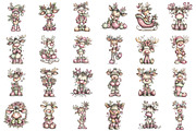 Funny Christmas Reindeer Clipart, an Illustration by designcity5 (Thumbnail 2 of 5)