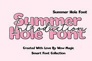 Summer Hole Font, a Slab Serif Font by Wow Magic (Thumbnail 1 of 3)