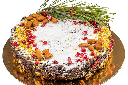 Traditional Italian Christmas panforte cake, a Background Photo by Grafvision photography