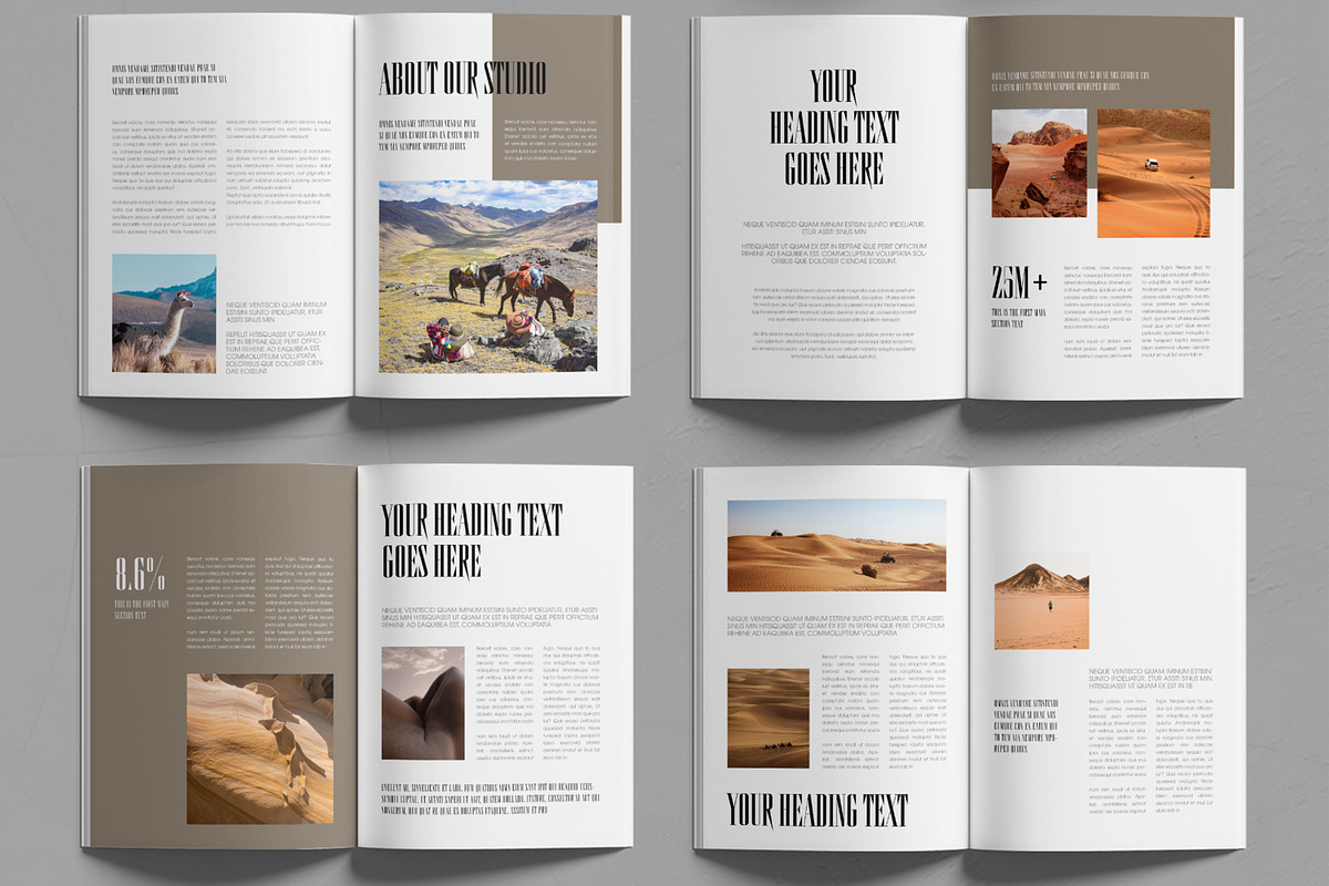 Modern Editorial Book Title Magazine