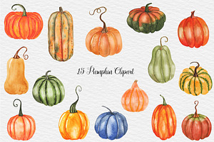 Watercolor Autumn Fall Illustration