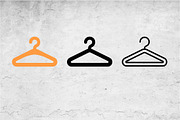 Clothes Hanger Icons Vector Orange, an Outline Icon by Artonix (Thumbnail 2 of 2)