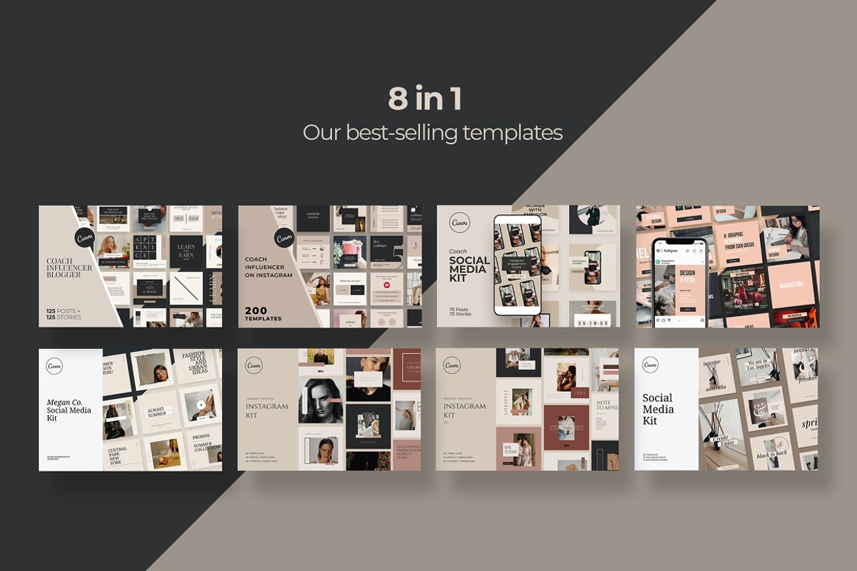 Instagram Bundle Coach Blogger, a Social Media Template by Design District (Photo 3 of 71)