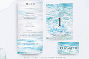 Seascape Sunset Wedding Set, an Invitation Template by Kolorata Art (Thumbnail 3 of 5)