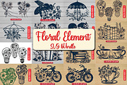 The Cricut Element with Flowers SVG, a Graphic by NGISED (Thumbnail 1 of 18)