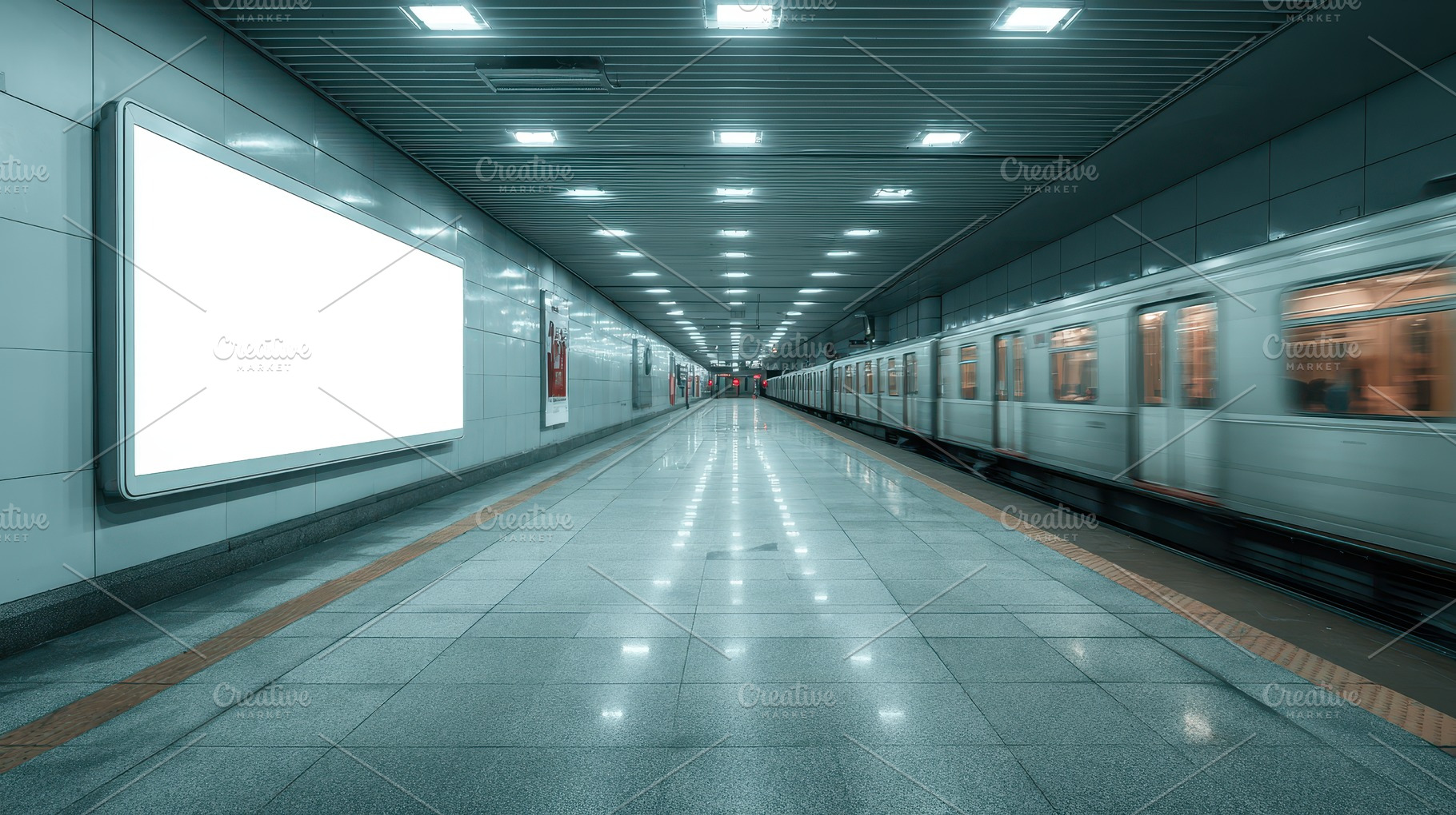 Blank advertisement billboard, a Photo by Pavel_design