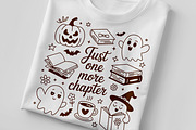 Just One More Chapter Ghost Books, a Seasonal Illustration by Unique Design Team (Thumbnail 1 of 7)