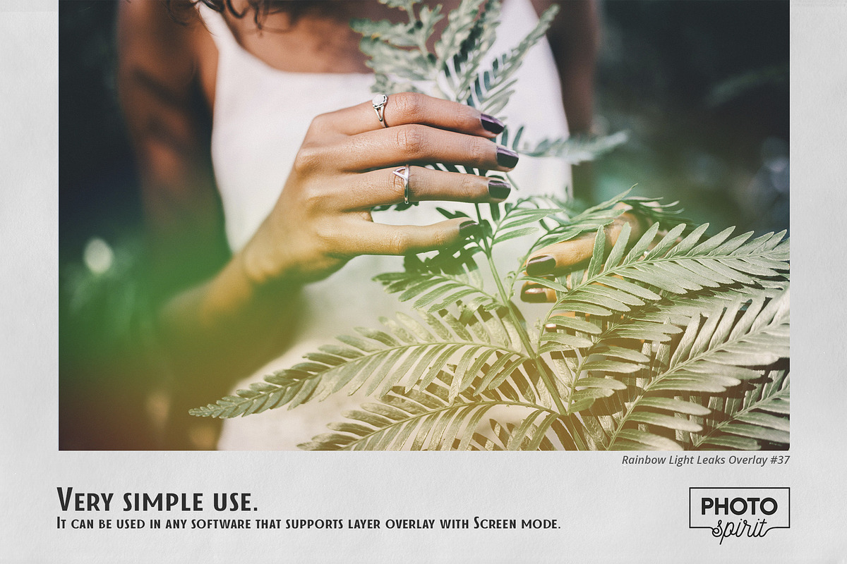 Rainbow Light Leaks Overlays, an Action Add-On by PhotoSpirit (Photo 5 of 8)