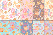 Sea Shells: watercolor set, a Background Graphic by Fortuna Venit (Thumbnail 5 of 6)