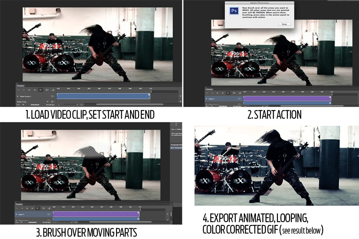 Cinemagraph Photoshop Action, an Action Add-On by the little wonder shop (Photo 3 of 3)