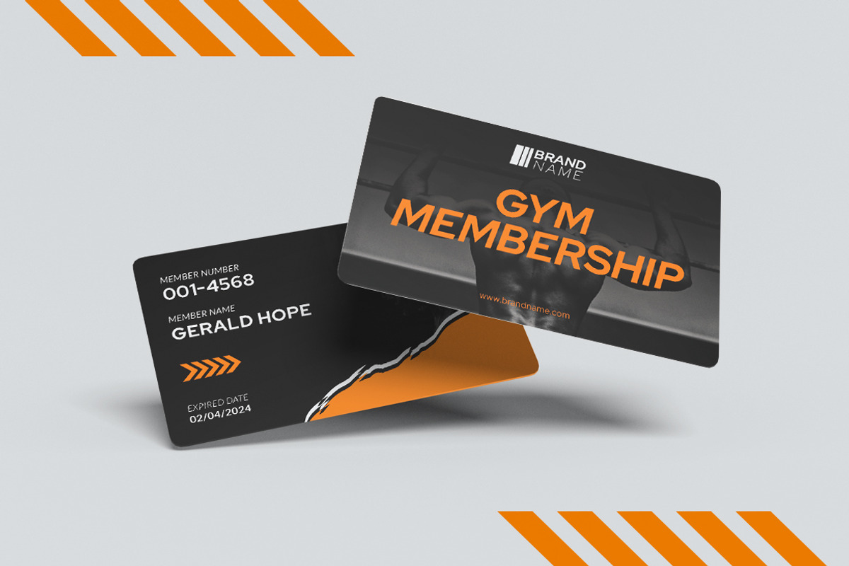 Gym Center - Membership Card, a Card Template by StreaksideStd (Photo 2 of 3)