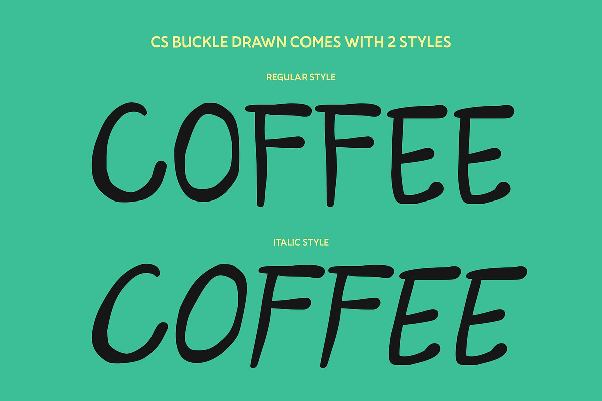 CS Buckle Drawn, a Handwritten Font by Craft Supply Co. (Photo 3 of 8)