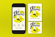 Cream Golf Tournament Flyer Set, a Flyer Template by graphicook (Thumbnail 3 of 3)