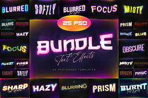 Gradient Blur Text Effects Bundle, a Layer Style Add-On by Andrew Skoch Design