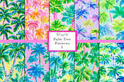 Seamless Preppy Palm Tree Patterns, a Pattern Graphic by The Preppy Artist (Thumbnail 1 of 11)